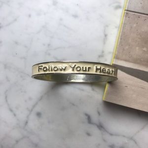 Follow Your Heart American Eagle Bangle Bracelet